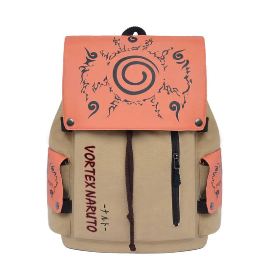 ONE PIECE & Naruto Anime Canvas Backpack