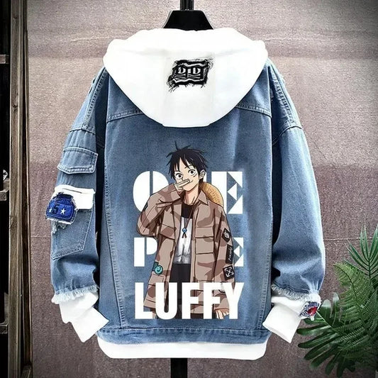 One Piece Anime Hoodie &amp; Denim Jacket