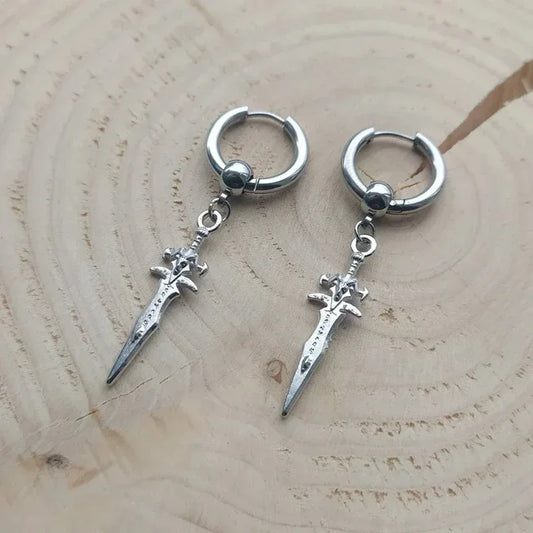 Dagger Hoop Earrings