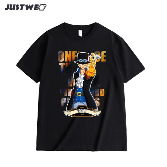 ONE PIECE Versatile Men’s &amp; Women’s T-Shirts – Loose Fit, Short Sleeves, Large Size Casual Wear