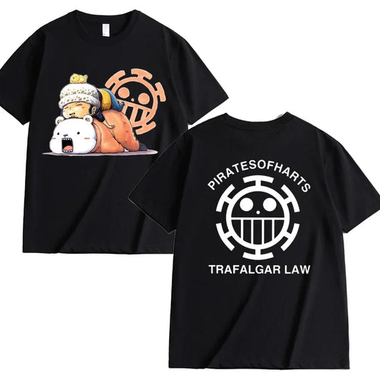 ONE PIECE Versatile Men’s and Women’s T-Shirts – Loose Fit, Short Sleeves, Large Size Casual Wear