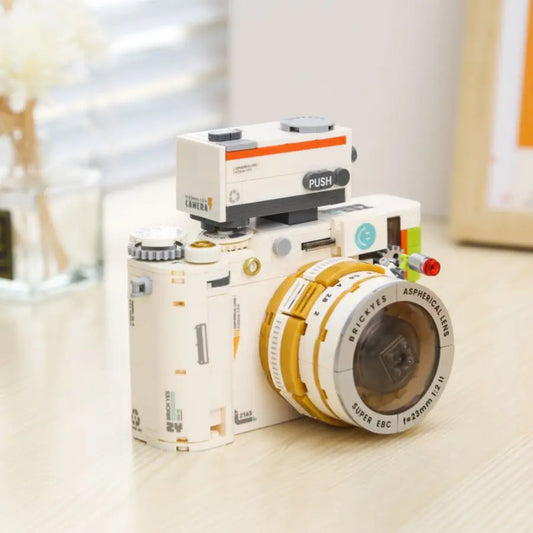 Retro Vintage Camera Miniature Building Block Set – Educational Toy &amp; Model Gift