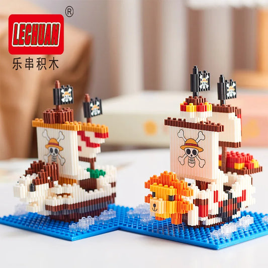 Thousand Sunny Linkgo Building Blocks – One Piece Pirate Ship 3D Model
