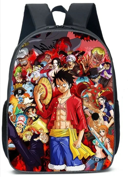 3PC-SET One Piece Luffy Schoolbag Backpack